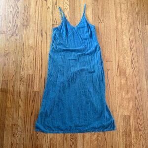 Pact Organic Denim Chambray Cami Dress (M)